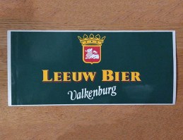 leeuw bier sticker jaren 90 rechthoek